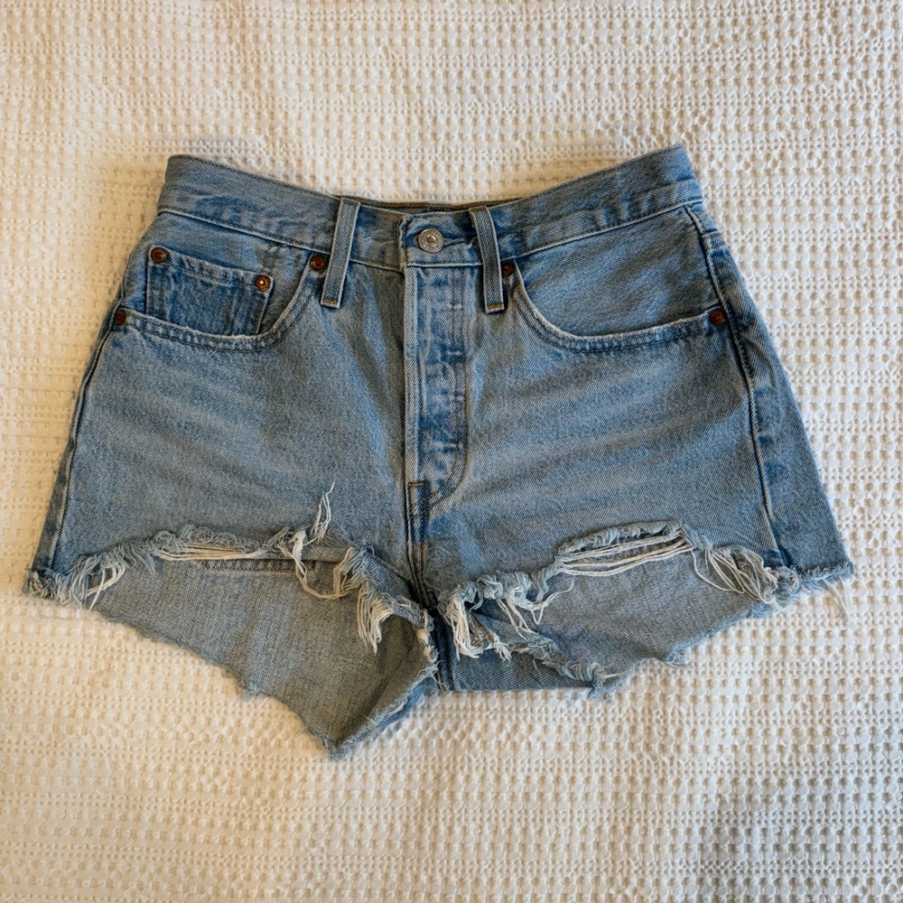 Denim Distressed Women Shorts